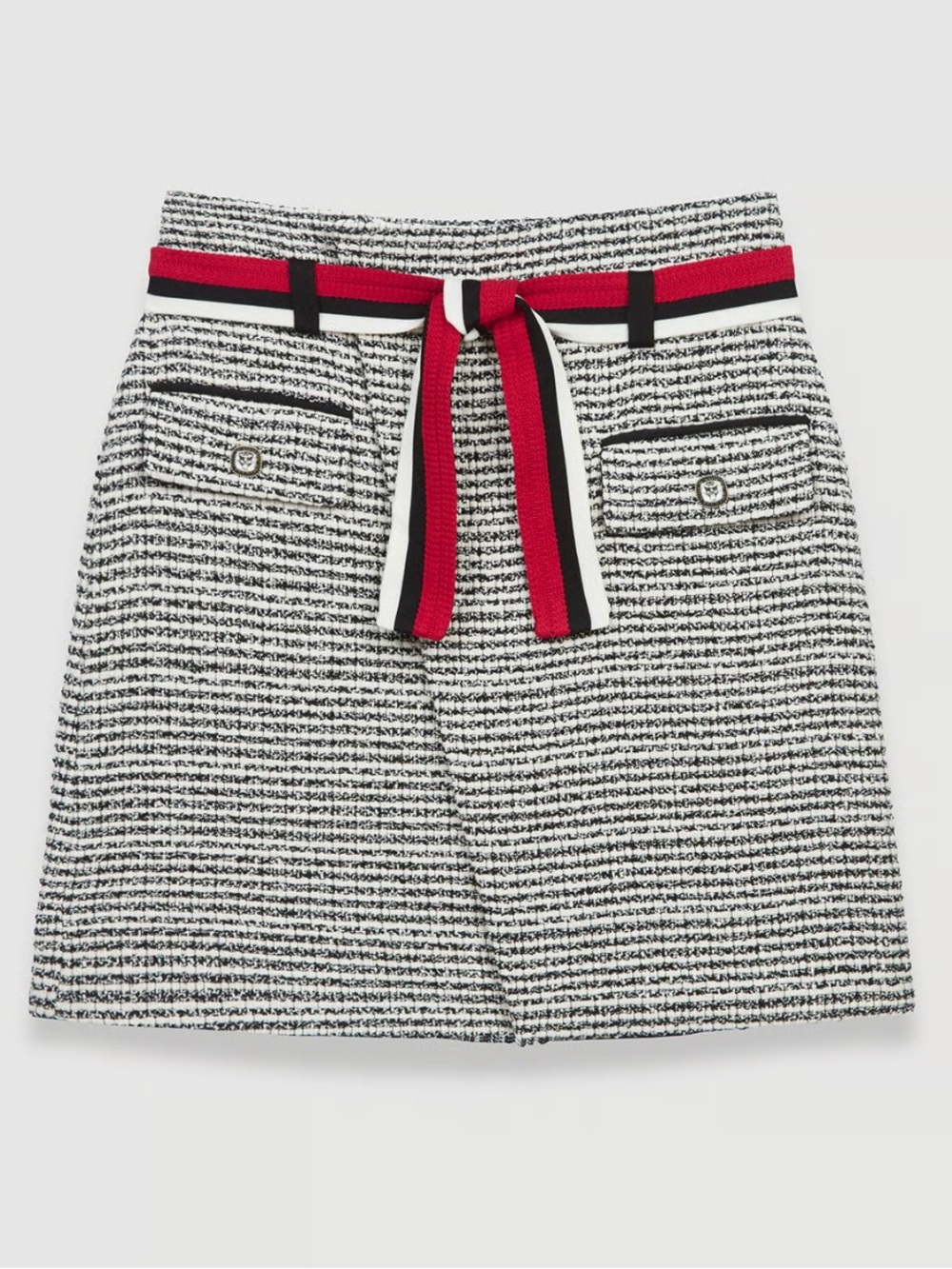 Maje Tweed-style wrap skirt